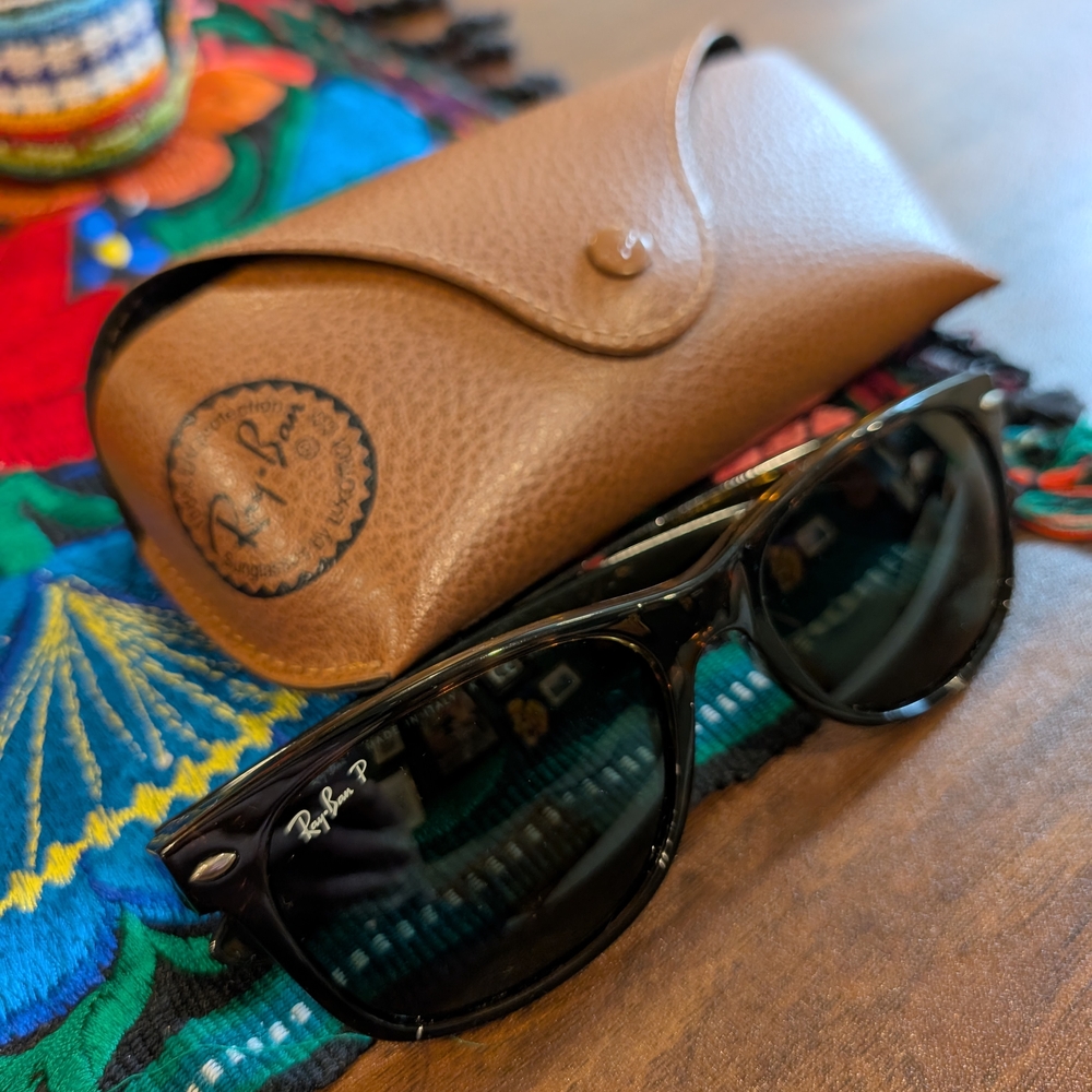 Ray-Ban Tortoiseshell Brown New Wayfarer Sunglasses w/ Polarized Lenses ($231) - Picture 6 of 14